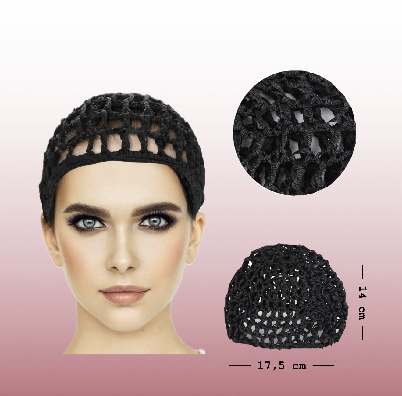 MALLA TEJIDA PARA CABELLO (TUBI / TOGA)