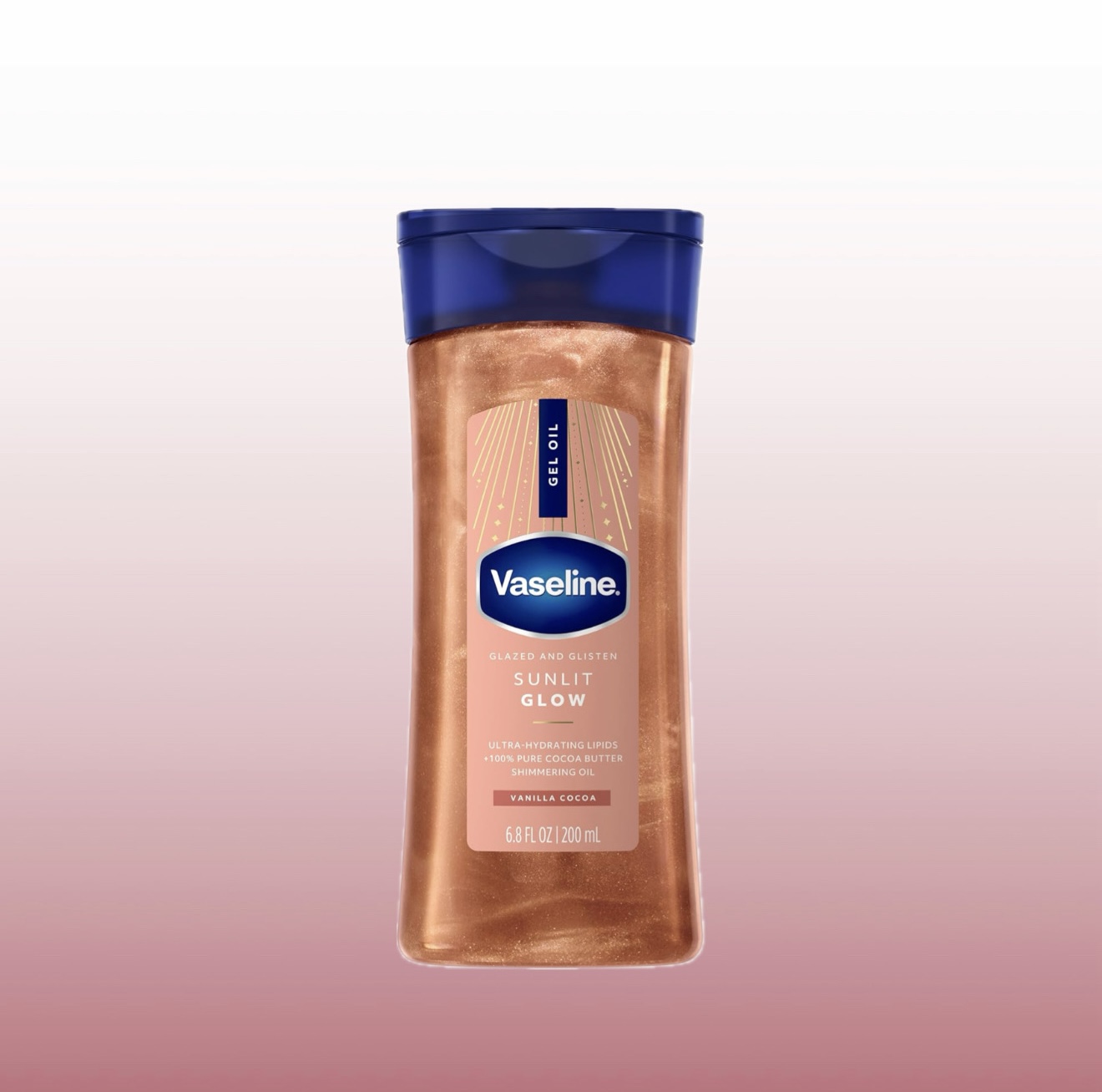 Vaselina corporal humectante con shimmer - 200 ml